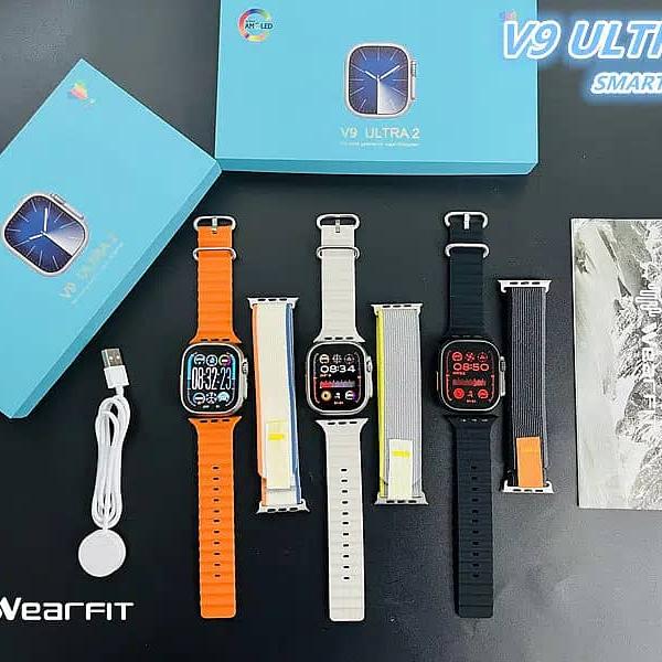 V9 ultra 2 series 9 Smart Watches With Super Amoled Display 2.1 inch HD NFC Smartwatch