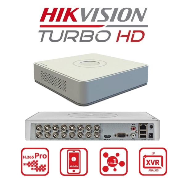 16 CH 720P Lite Mini 1U H.265 DVR DS-7116HGHI-K1