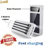 J Cell power bank J-118 10000 mAh Original J cell power bank 4 in 1 portable charger for all devices