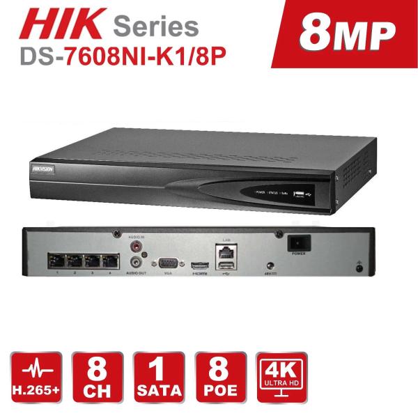 8 Channel Nvr 4K Resolution | DS-7608NI-K1