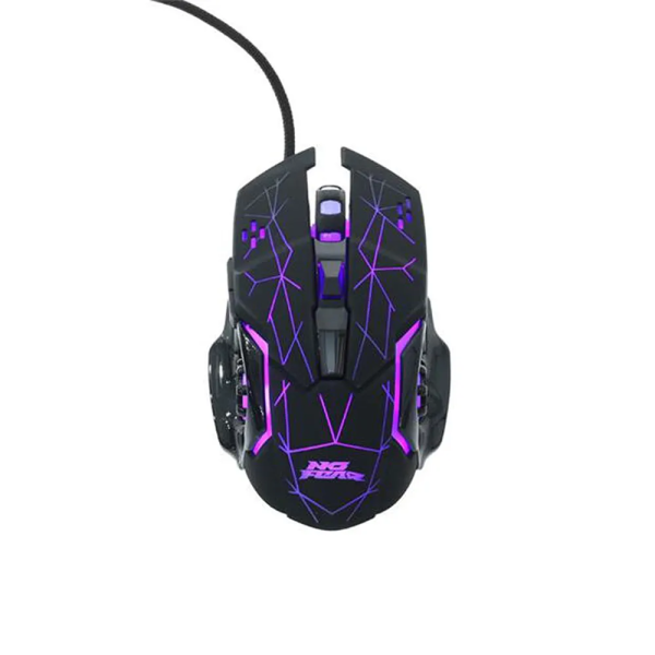 No Fear Gaming Mouse - 7200 dpi - RGB Mouse with LED Lighting - 1.5 m Cable - USB 2.0 Connection