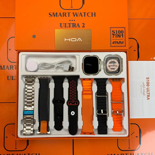 Ultra 7 In 1 Strap Smart Watch 2.01 Infinite Display